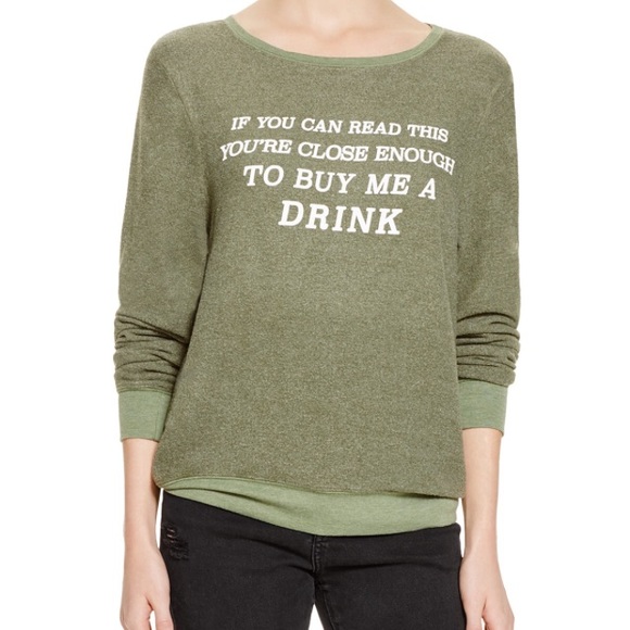 NWT Wildfox Buy Me A Drink Jumper - Picture 3 of 7